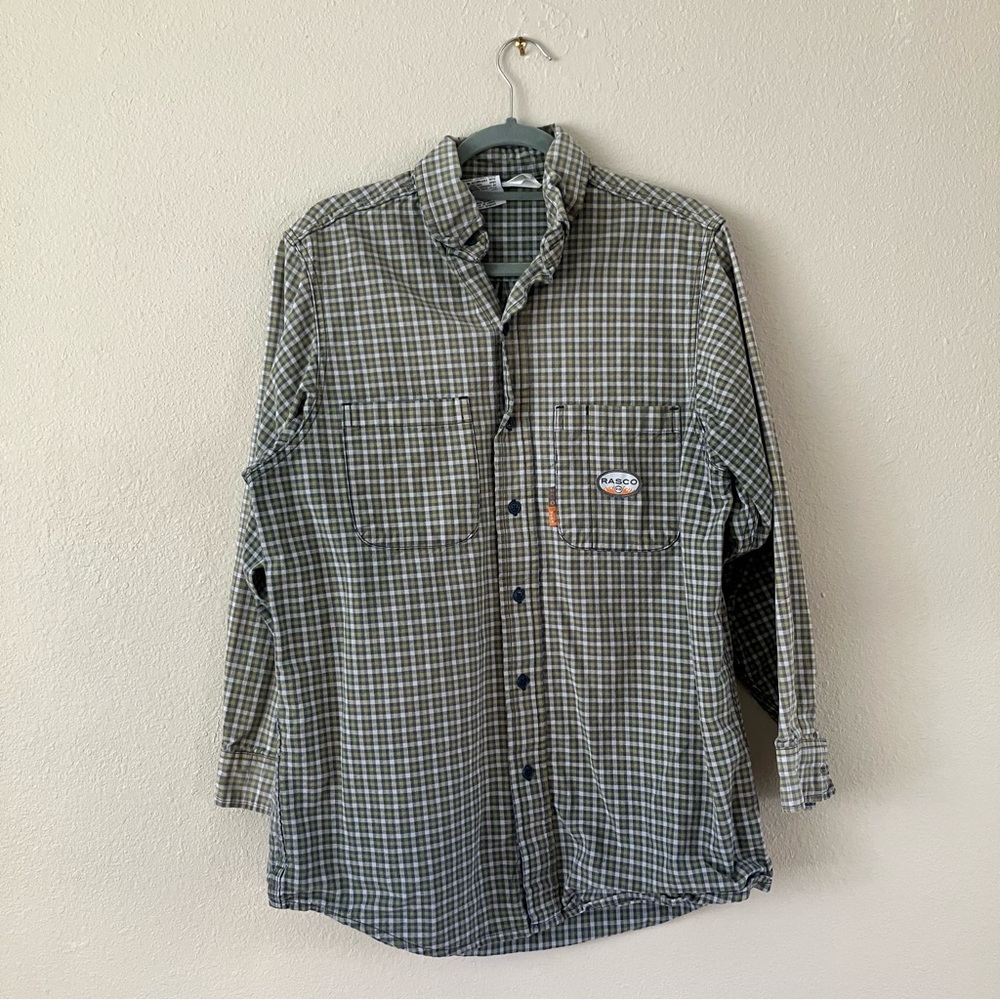 Rasco FR Plaid Button Down Size M